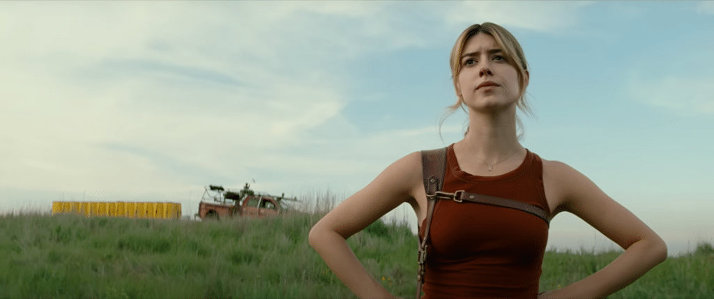 Edgar-Jones' Kate looking calm before the storm. Credit: YouTube/Universal Pictures