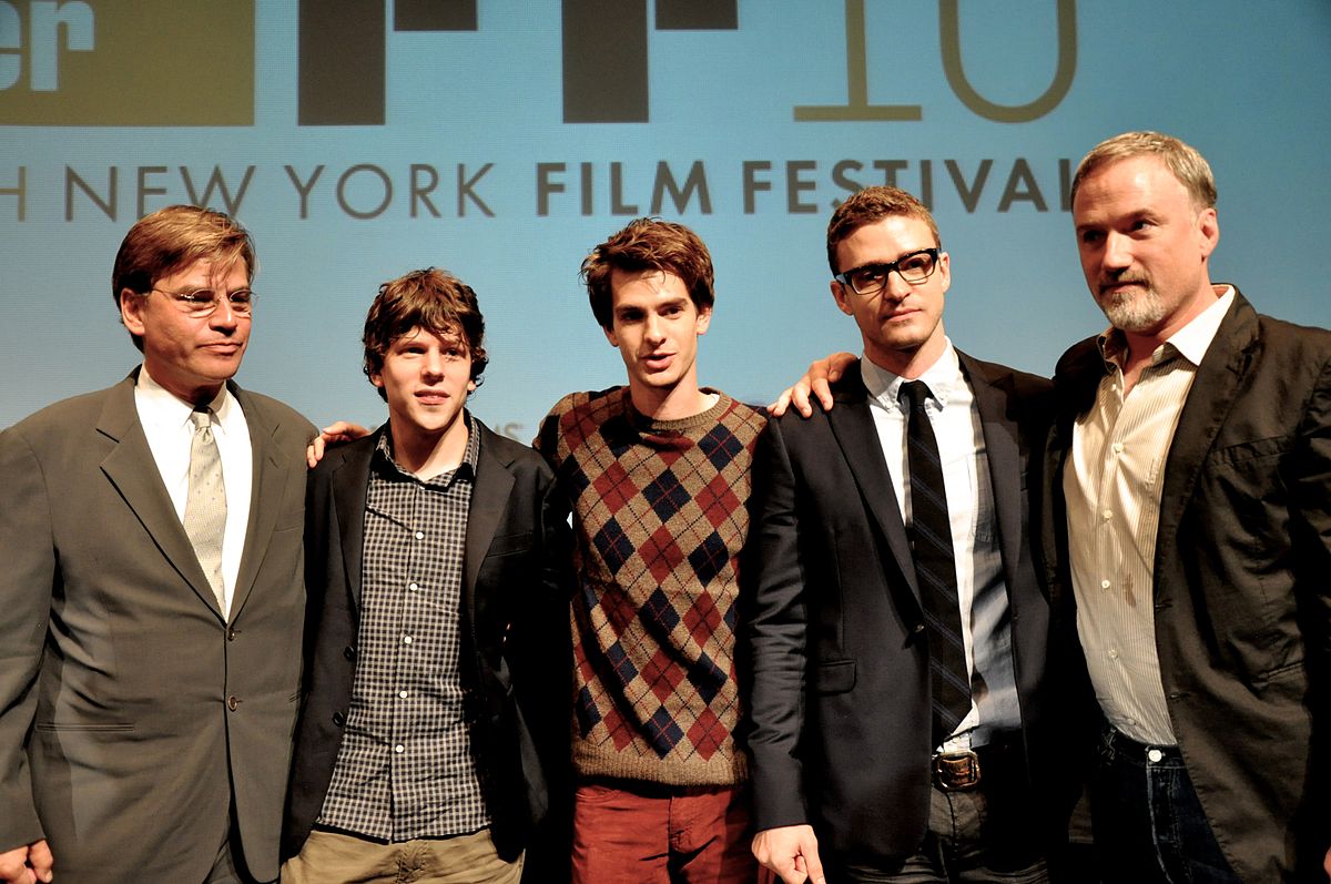 The cast of the Social Network at the New York Film Festival.