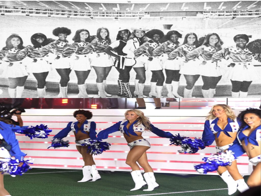 The Dallas Cowboy Cheerleaders in 1960 versus 2015