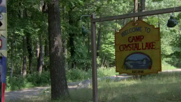 Camp Crystal Lake Sign from Friday the 13th