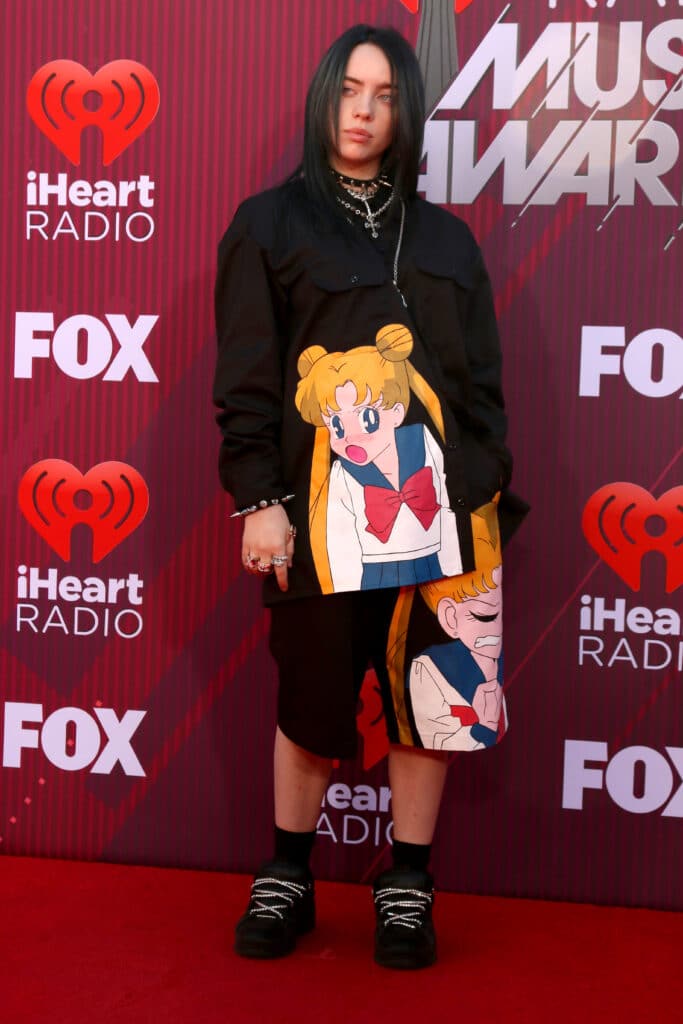 Billie Eilish at the iHeart Radio Music Awards - Arrivals at the Microsoft Theater on March 14, 2019 in Los Angeles, CA