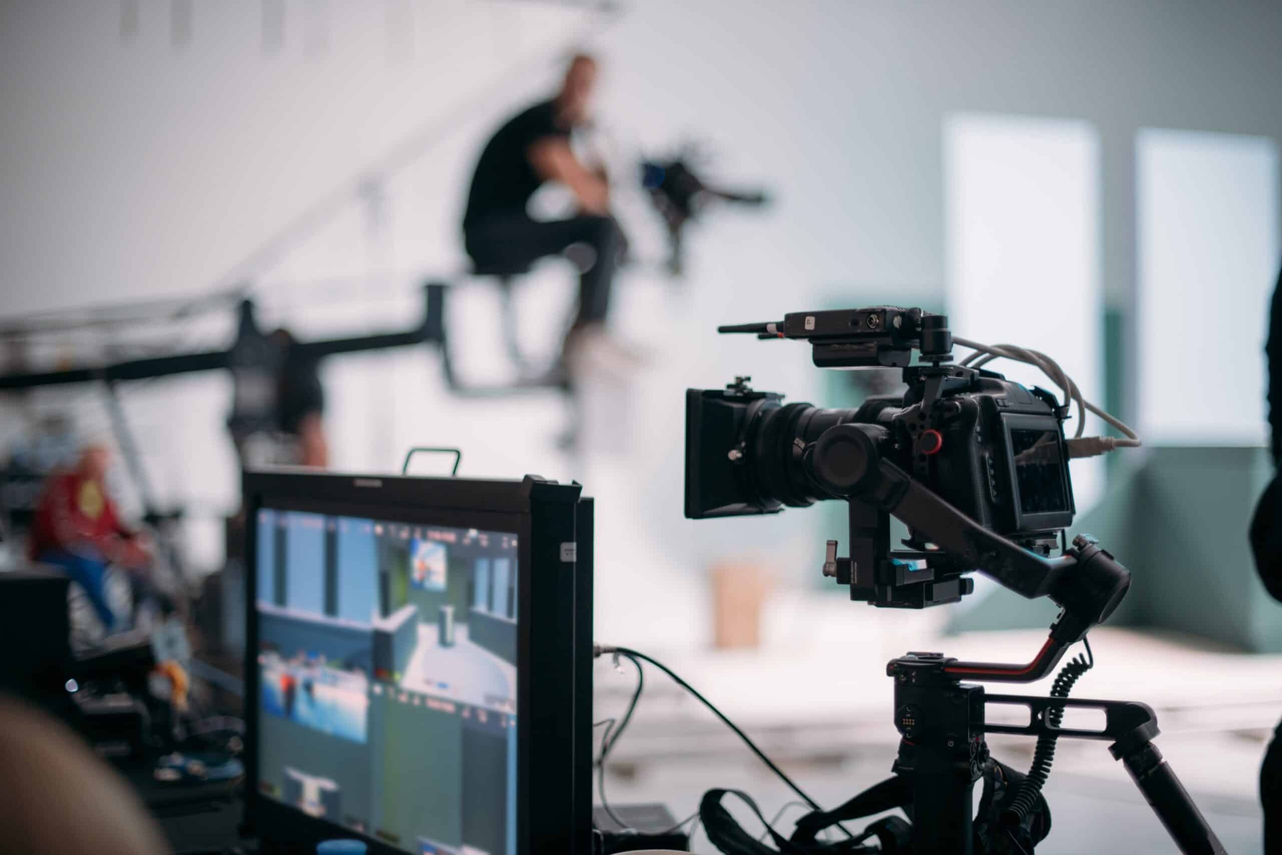 Photo of a film set
