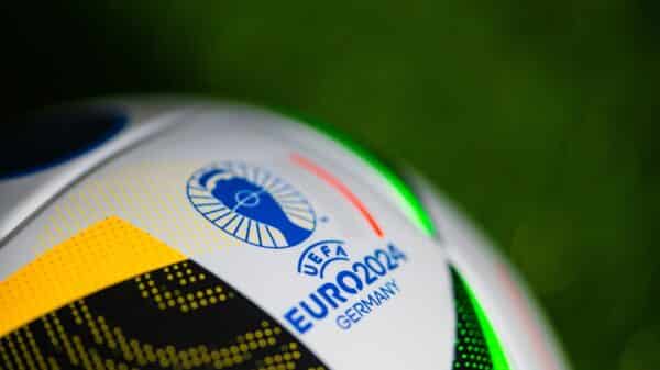 Image shows football for 2024 Euros.