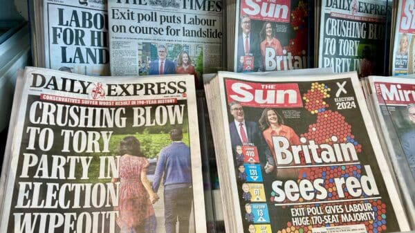 Newspaper Headlines Following the July 4 General Election