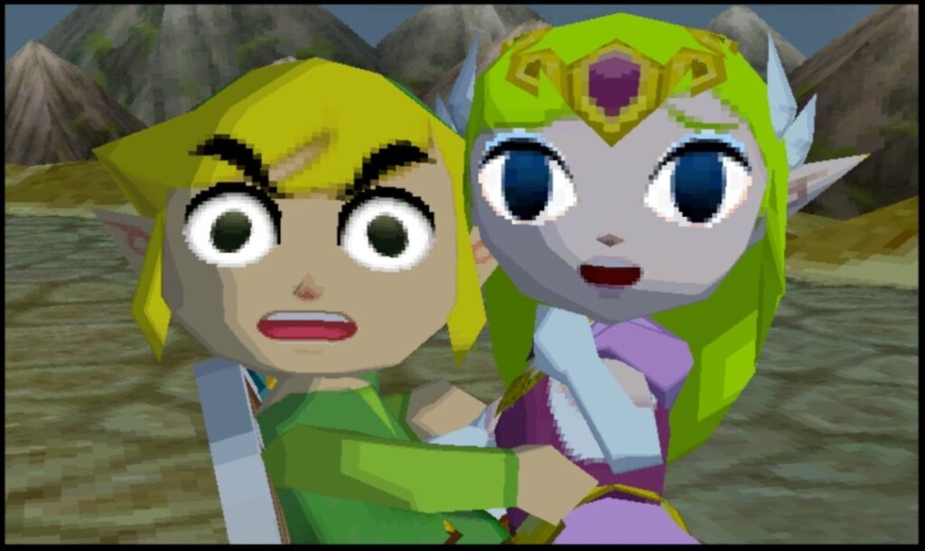 Link and Zelda in The Legend of Zelda: Spirit Tracks