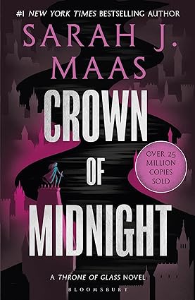 Picture of the front cover of the paperback Bloomsbury edition of Crown of Midnight