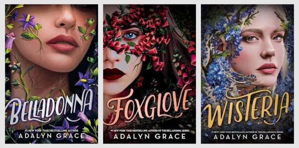 Covers of the Belladonna series by Adalyn Grace