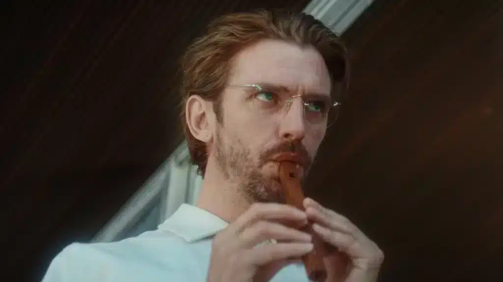 Dan Stevens plays a flute in Cuckoo. Credit: IMDb