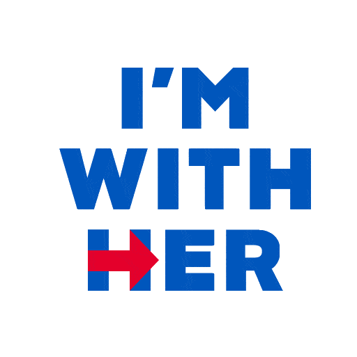Hilary Clinton's Campaign slogan "I'm with her"