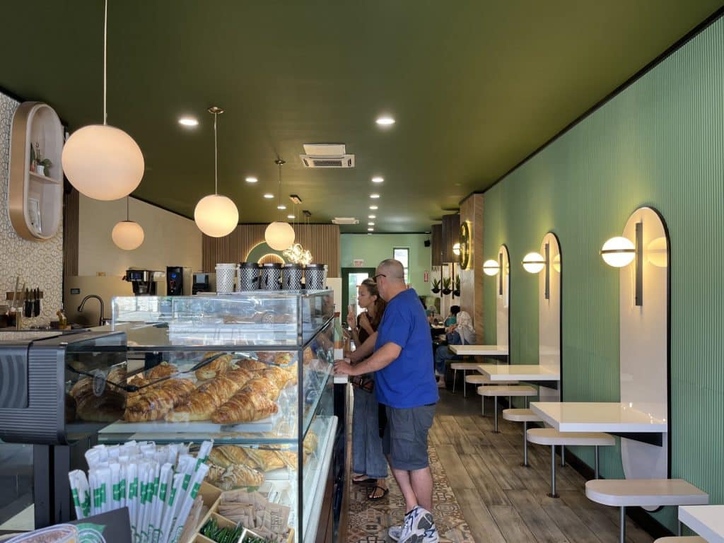Inside Astoria's MOKAFÉ, where the viral dubai chocolate is available.