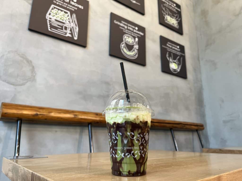 Nana's Green Tea's Iced Matcha Chocolate Latte