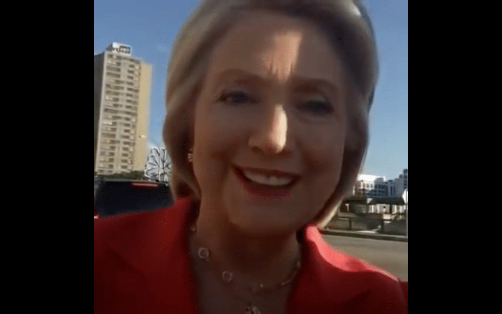 Hillary Clinton "I'm just chillin in Cedar Rapids"