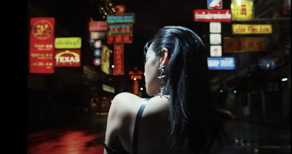still from a music video from lisa
