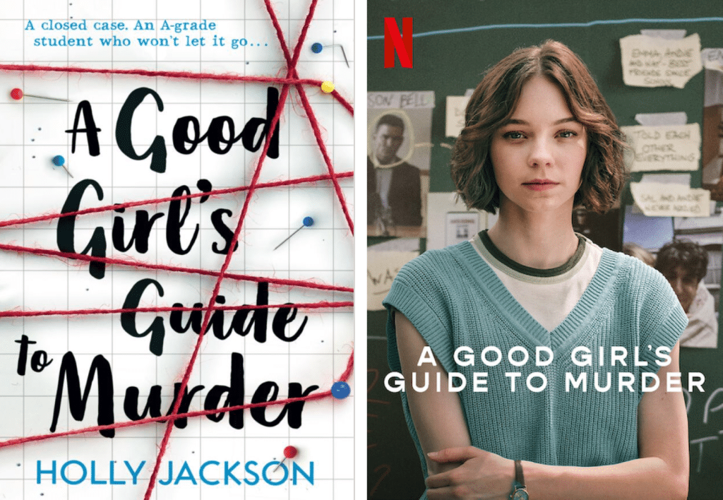 side by side of book and promo poster