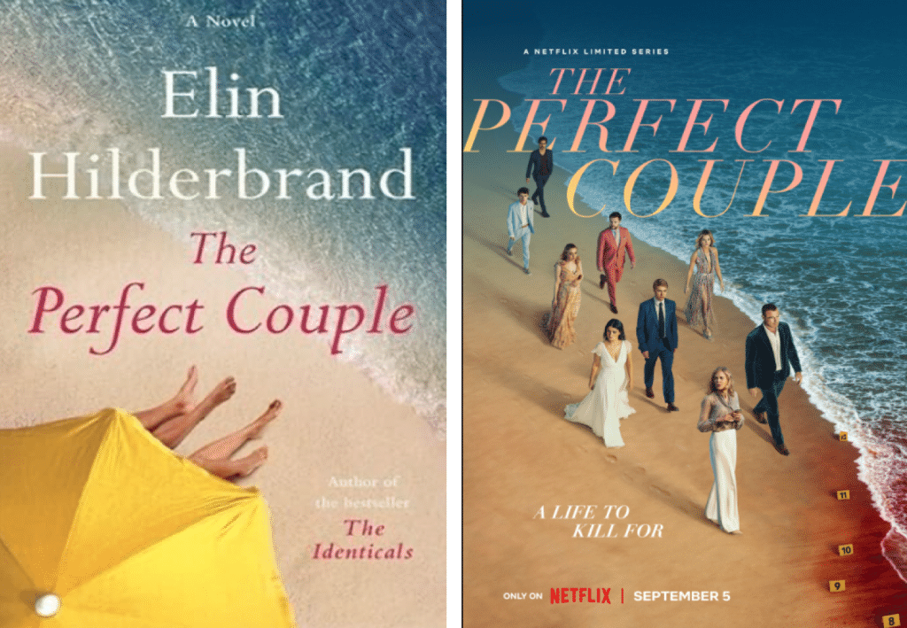 side by side of book and promo poster