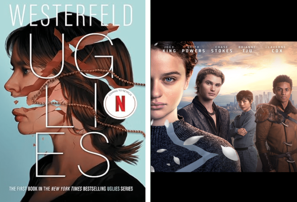 side by side of book and promo picture
