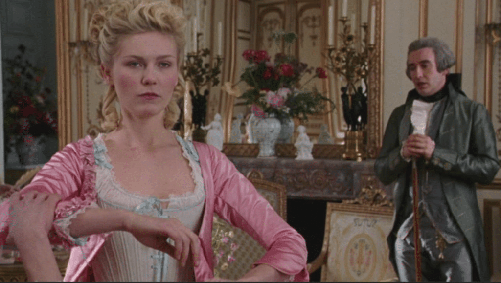 Kirsten Dunst and Steve Coogan in Marie Antoinette.