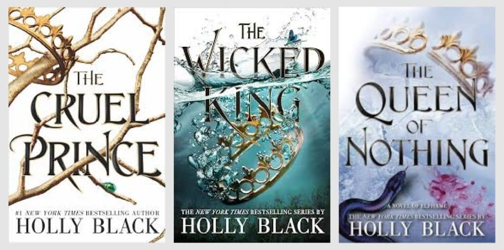 Covers of The Folk of the Air series by Holly Black