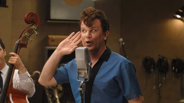 Dewey Cox (John C. Reilly) at the recording studio.