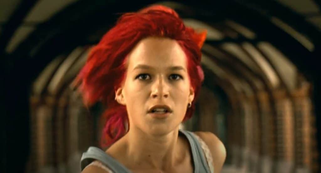 Franka Potente as Lola in "Lola Rennt".