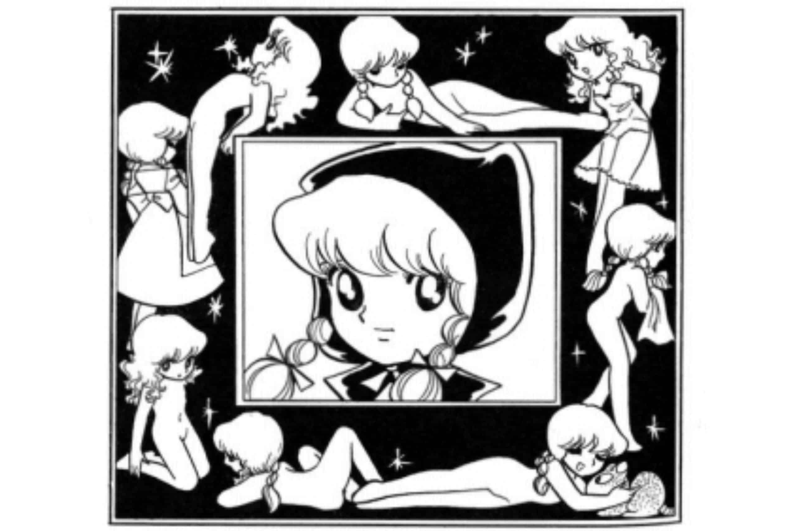 illustration of a young loli girl as red riding hood