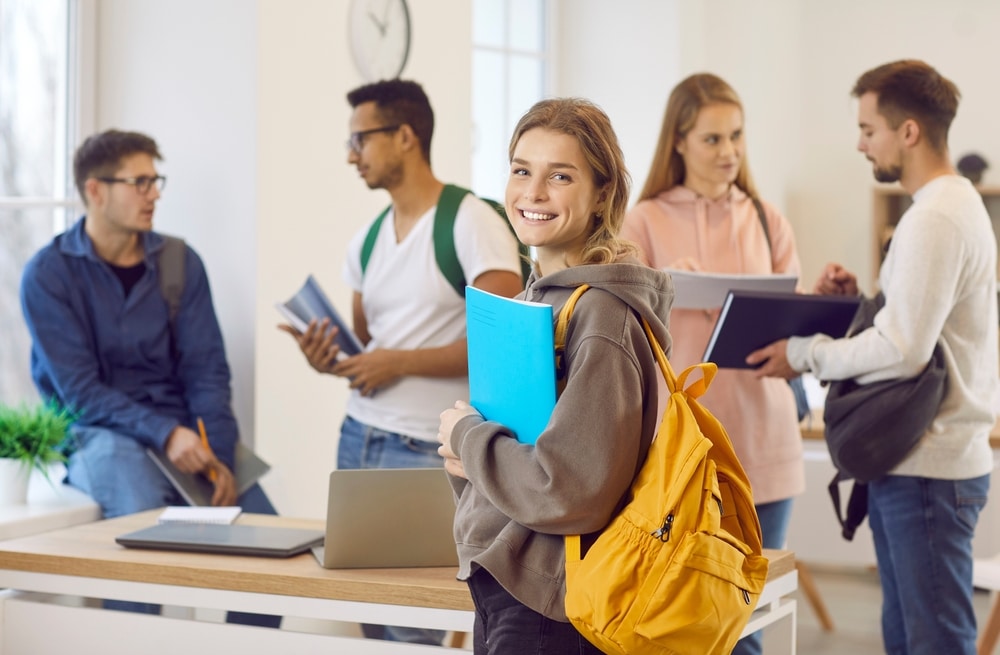 Students in a classroom
