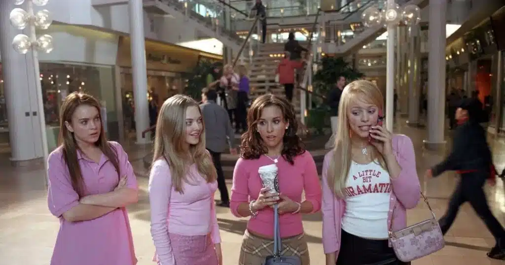 Mean Girl's movie. Regina George and the Motorola Razer pink flip phone.