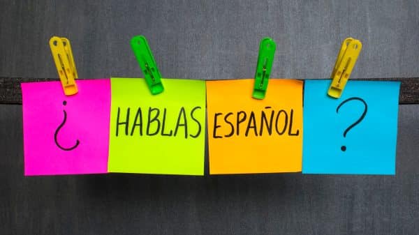 Do you speak Spanish, written in Spanish