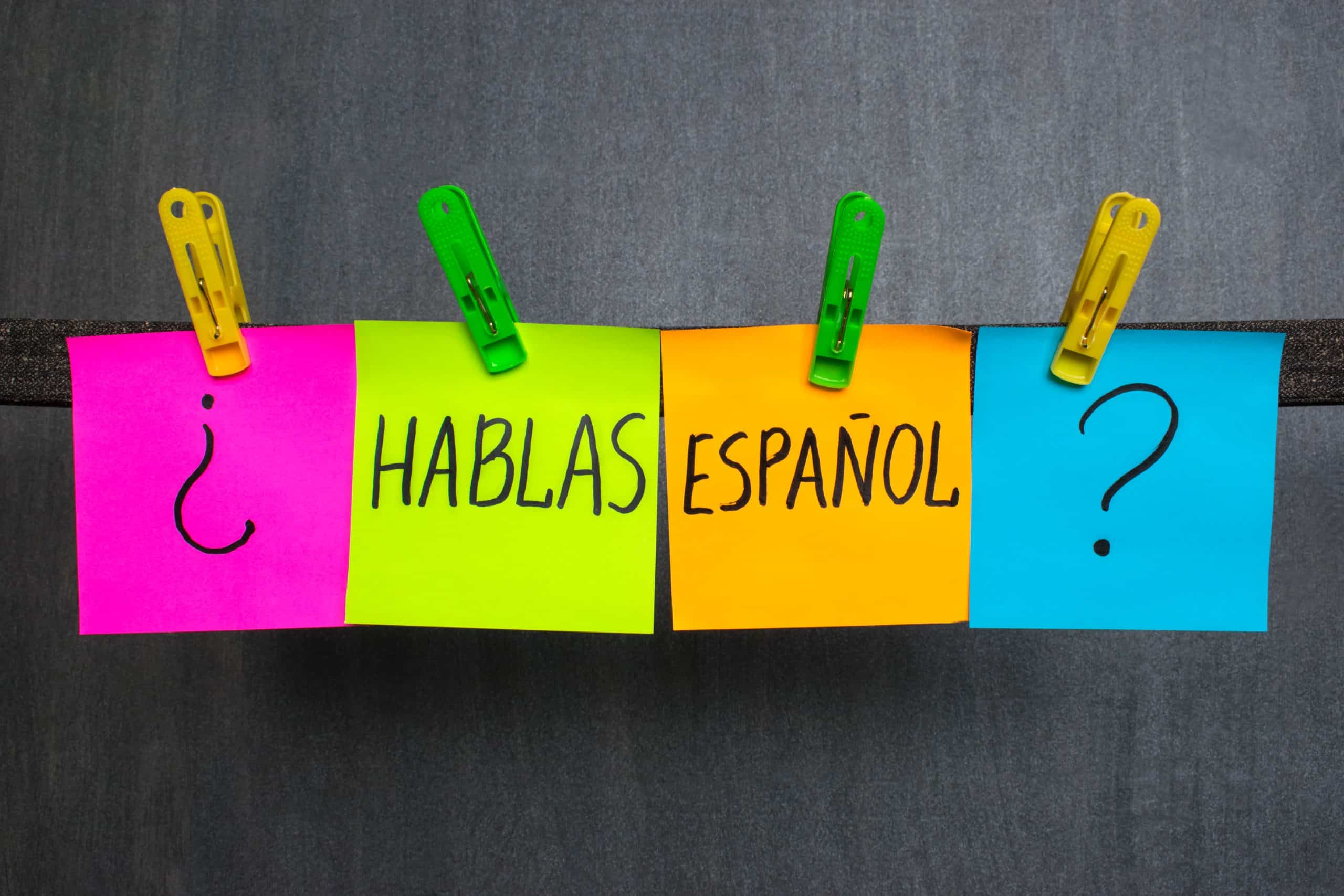 Do you speak Spanish, written in Spanish