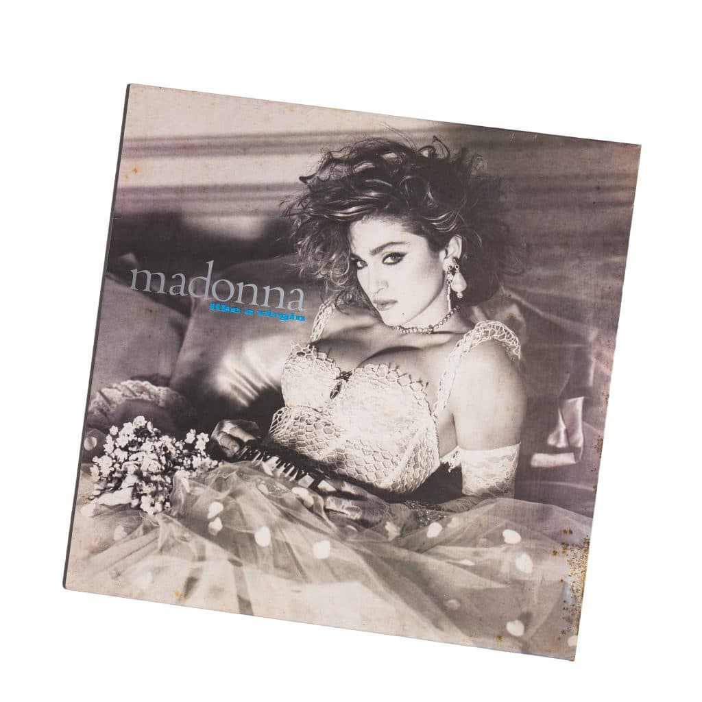 album cover for Madonna's 'Like a Virgin'