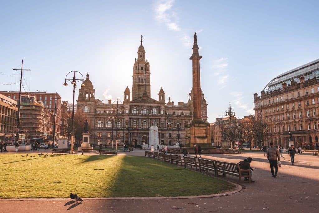 A View Of Glasgow's George Square
