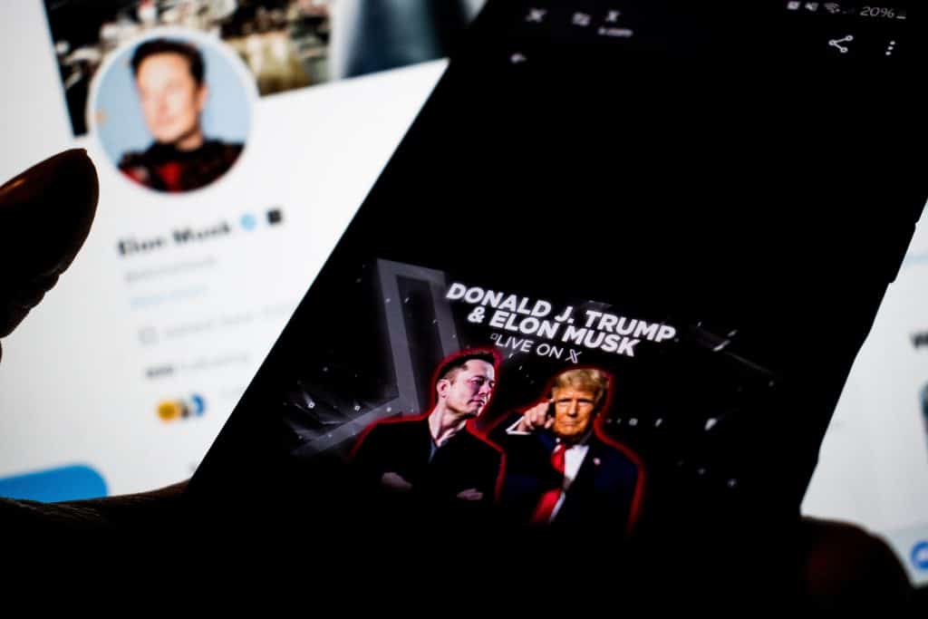 Promo for Trump and Elon Musk: Live on X