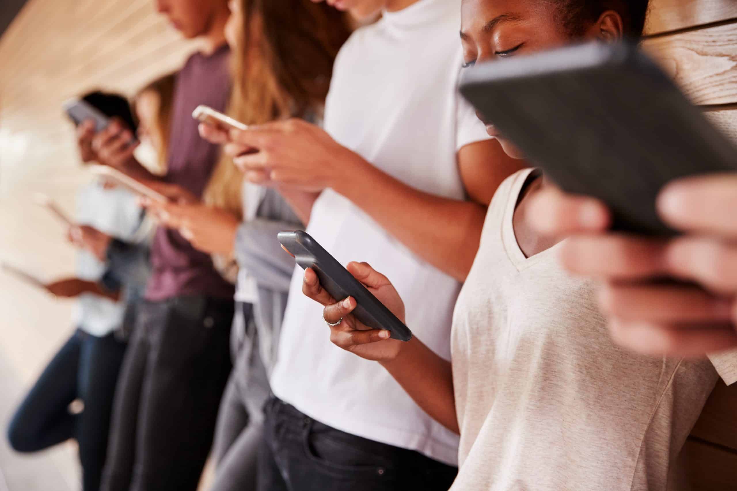 Students Go On Their Phones At School