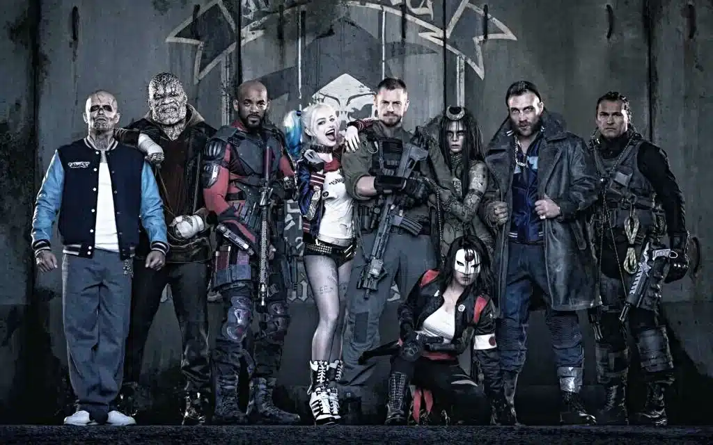 A photo of the suicide squad from Warner Bros.