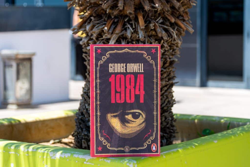 A picture of the "1984" book cover.