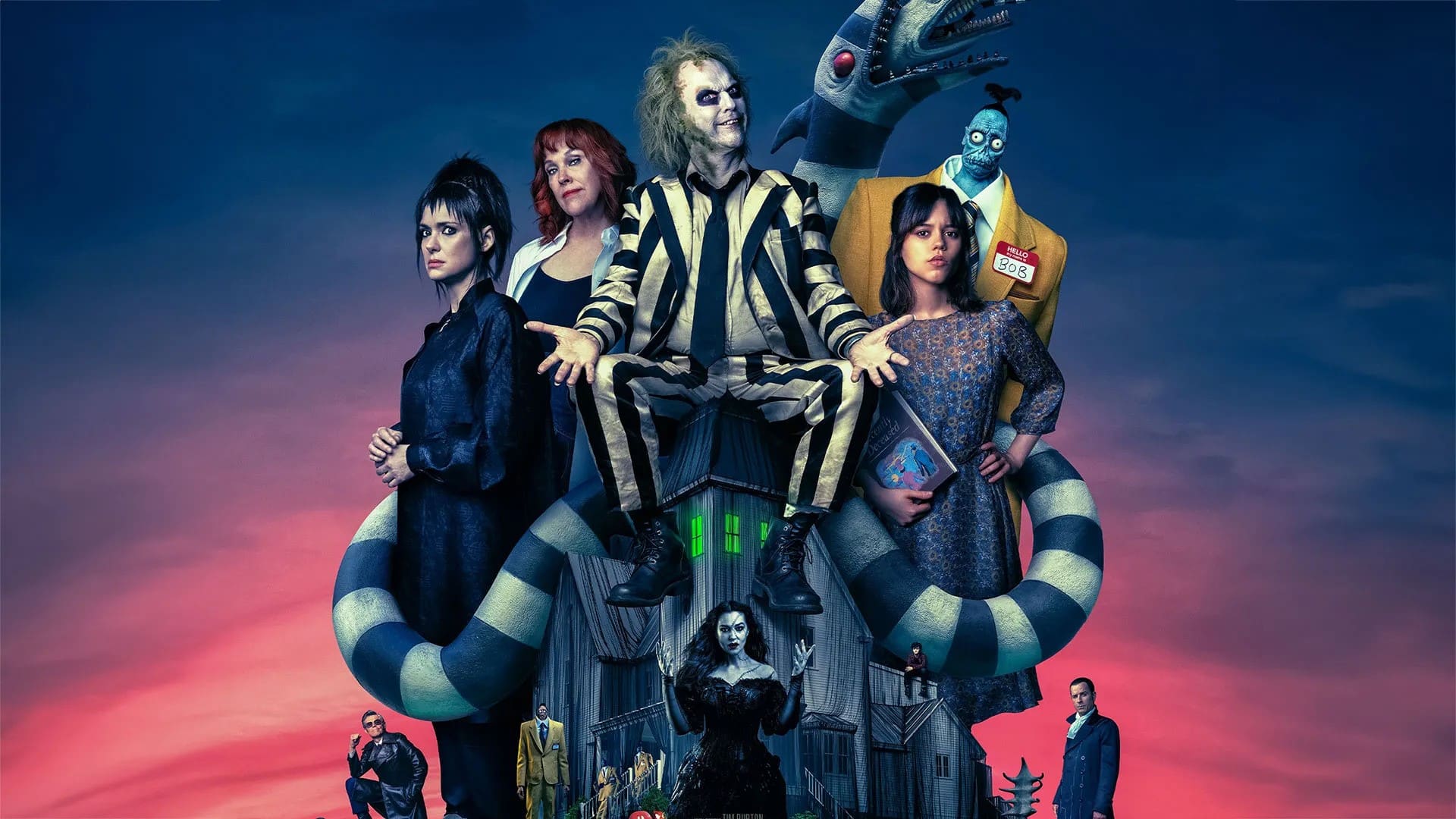The cast of Beetlejuice Beetlejuice
