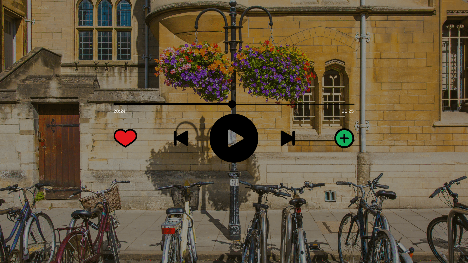 Oxford University with play button