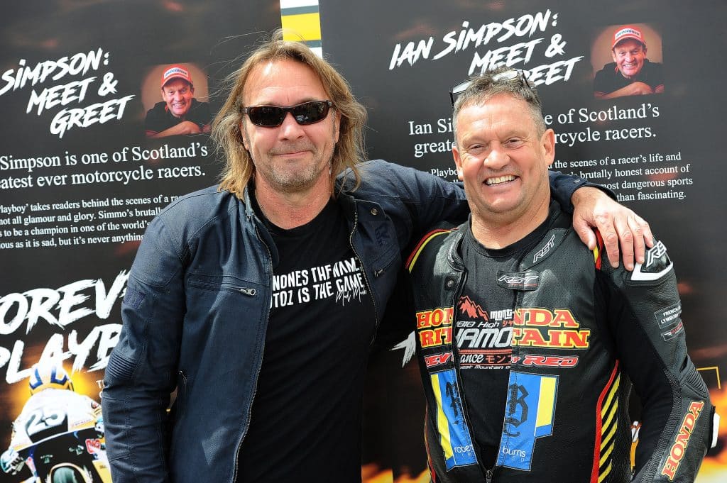 Ian Simpson (right) with author Stuart Barker (left)