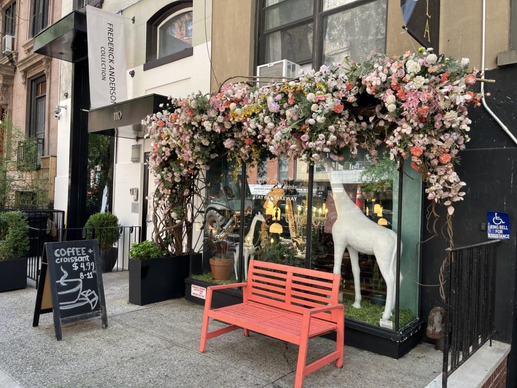 Front of Sahola Flowers Cafe.