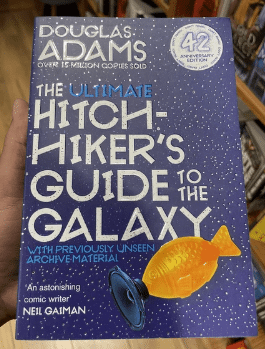 The Hitchhiker's Guide to the Galaxy book cover
