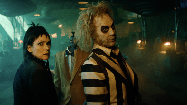 Winona Ryder and Michael Keaton in Beetlejuice Beetlejuice