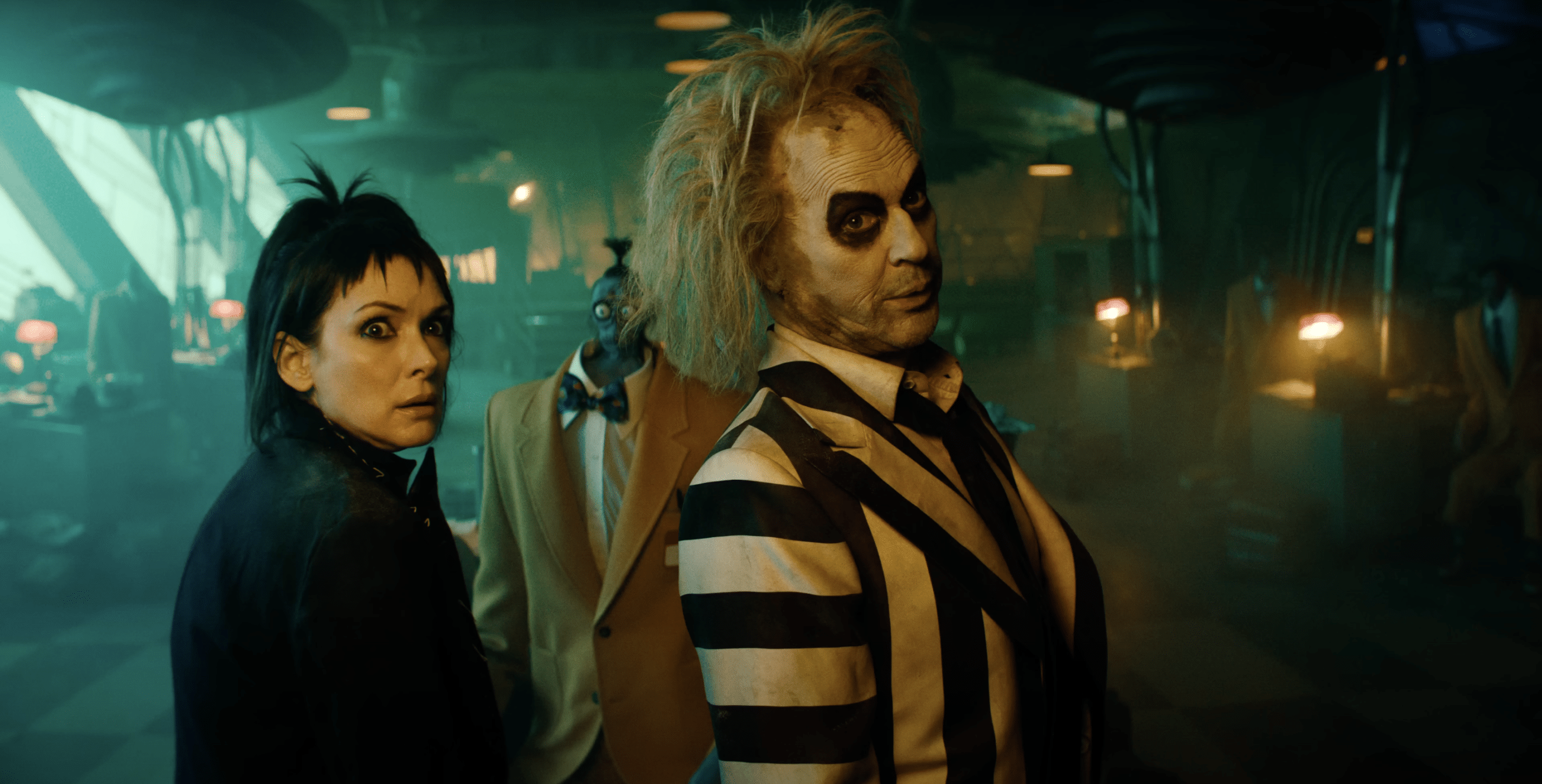 Winona Ryder and Michael Keaton in Beetlejuice Beetlejuice