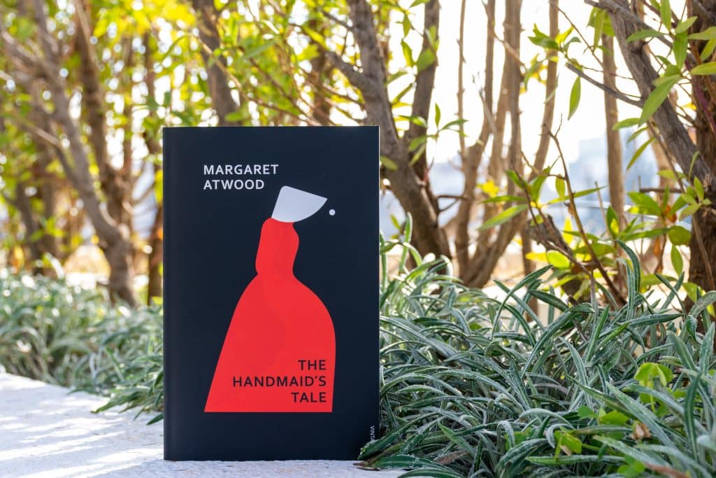 An image of "The Handmaids Tale" book cover.