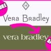The Vera Bradley logo before and after the brand's rebrand.