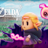 Princess Zelda looking angry on top of a background of Hyrule in Echoes of Wisdom
