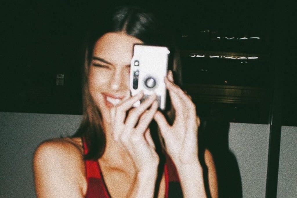 Kendall Jenner with the Contax t2.