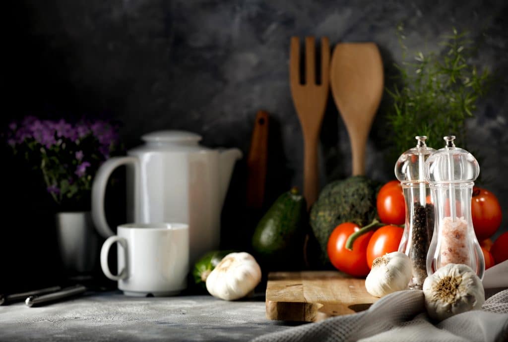 Ingredients to cook from scratch for her content.