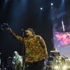 Liam Gallagher performing on stage