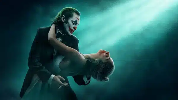 Joaquin Phoenix and Lady Gaga in Joker: Folie à Deux. Credit: Warner Bros.