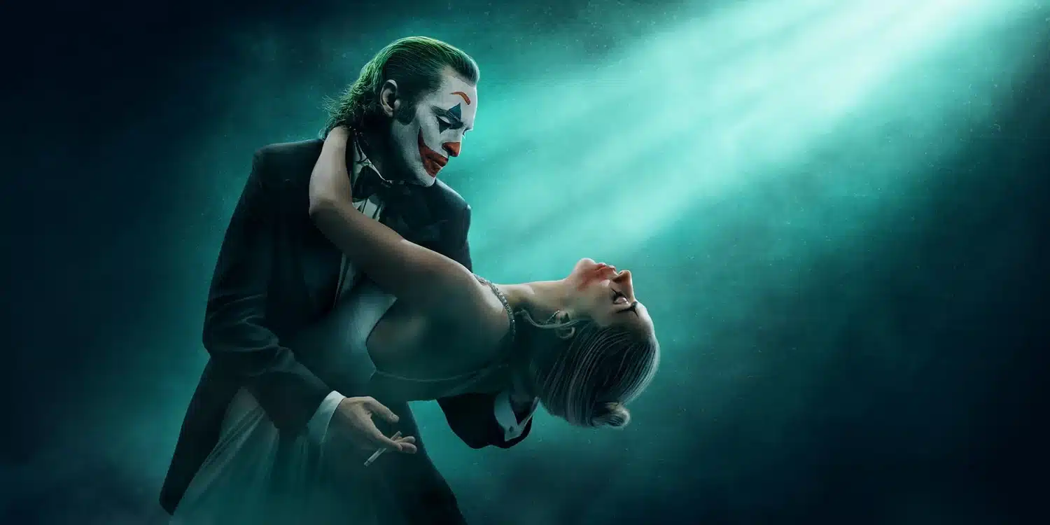 Joaquin Phoenix and Lady Gaga in Joker: Folie à Deux. Credit: Warner Bros.